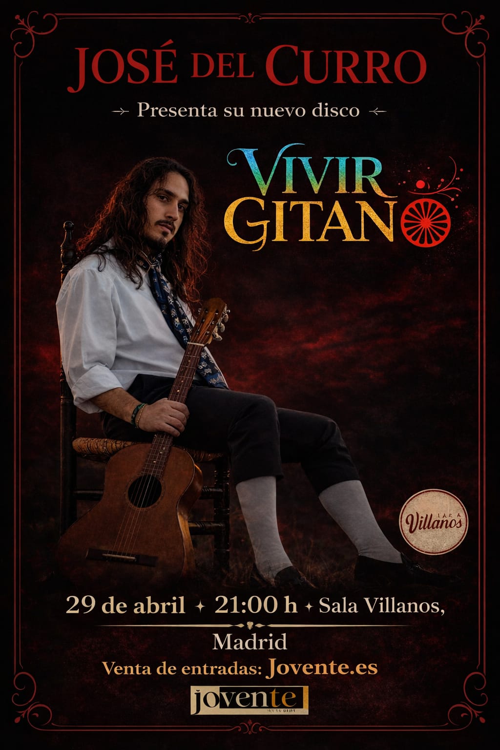 Concierto José del Curro – Presentación Vivir Gitano